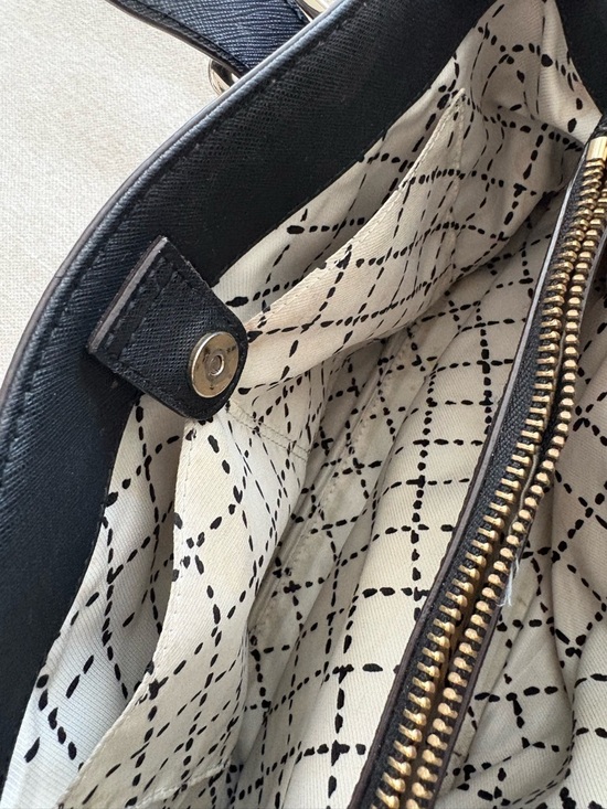 kate spade Black Leather Satchel with Gold Hardware - Picture 3 of 6